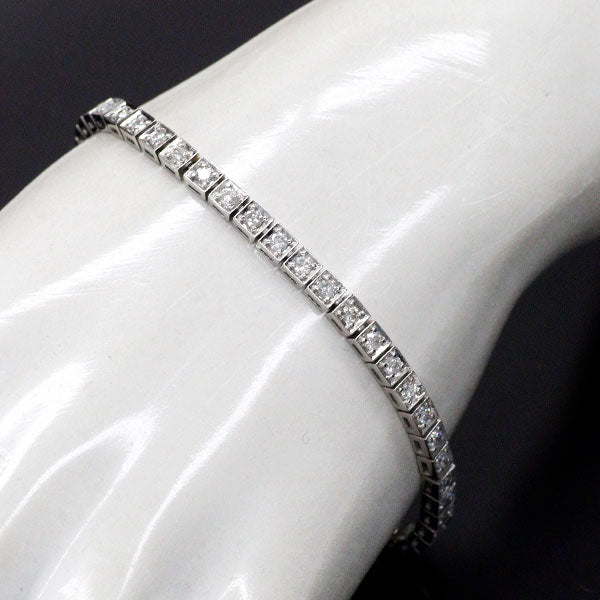 Pt850 ダイヤモンド テニス ブレスレット 2.00ct