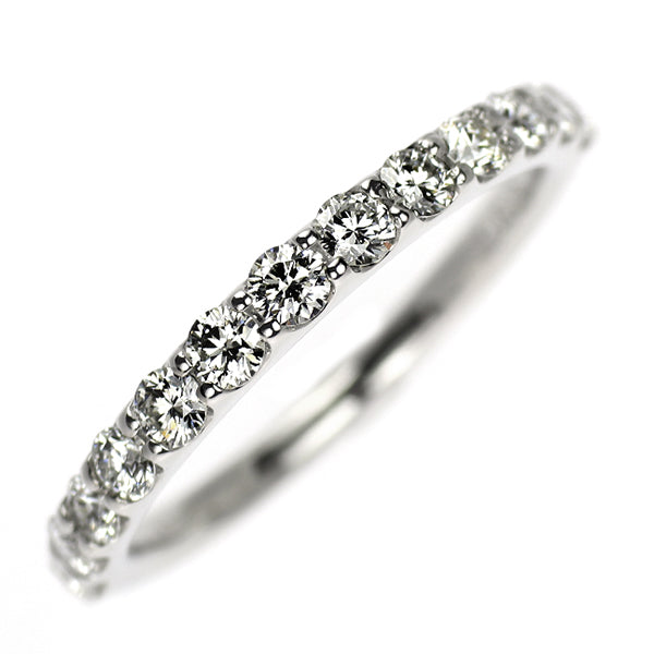 Pt900 ダイヤモンド リング 0.503ct ハーフエタニティ