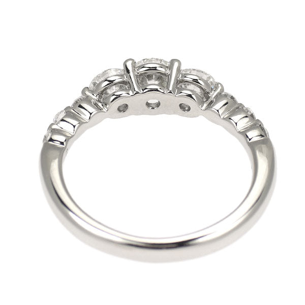 フォーエバーマーク Pt900 ダイヤモンド リング 0.608ct F/G SI1/SI2 VG/G D0.15ct