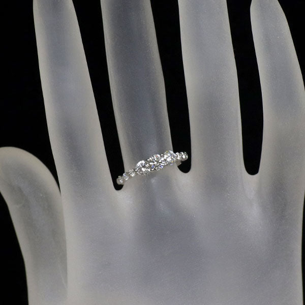 フォーエバーマーク Pt900 ダイヤモンド リング 0.608ct F/G SI1/SI2 VG/G D0.15ct