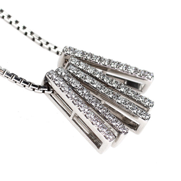 ブルーリバー Pt950/ Pt850 ダイヤモンド ペンダントネックレス 0.90ct