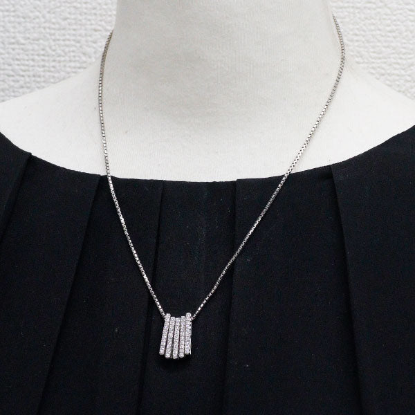 ブルーリバー Pt950/ Pt850 ダイヤモンド ペンダントネックレス 0.90ct