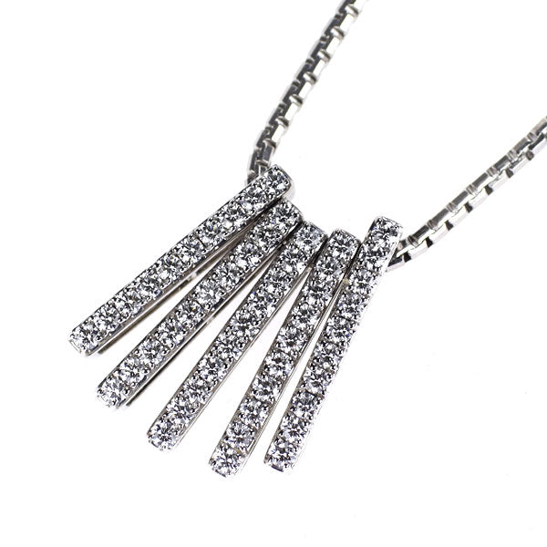 ブルーリバー Pt950/ Pt850 ダイヤモンド ペンダントネックレス 0.90ct