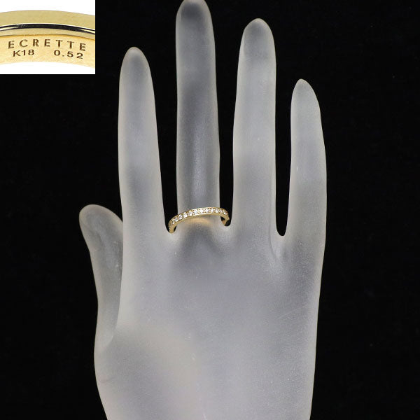 ECRETT（エクレット） K18YG ダイヤモンド リング 0.52ct フルエタニティ