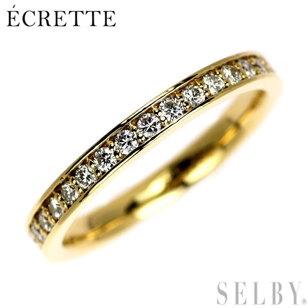 ECRETT（エクレット） K18YG ダイヤモンド リング 0.52ct フルエタニティ