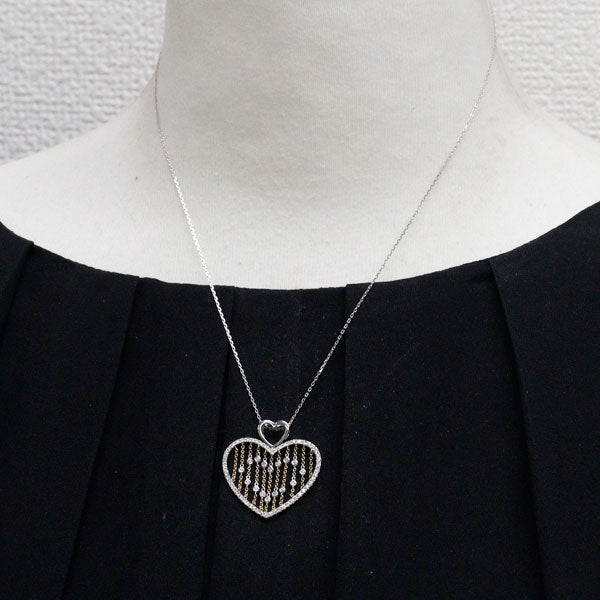 DAMAS/ダマス K18YG/WG ダイヤモンド ペンダントネックレス 0.453ct ハート