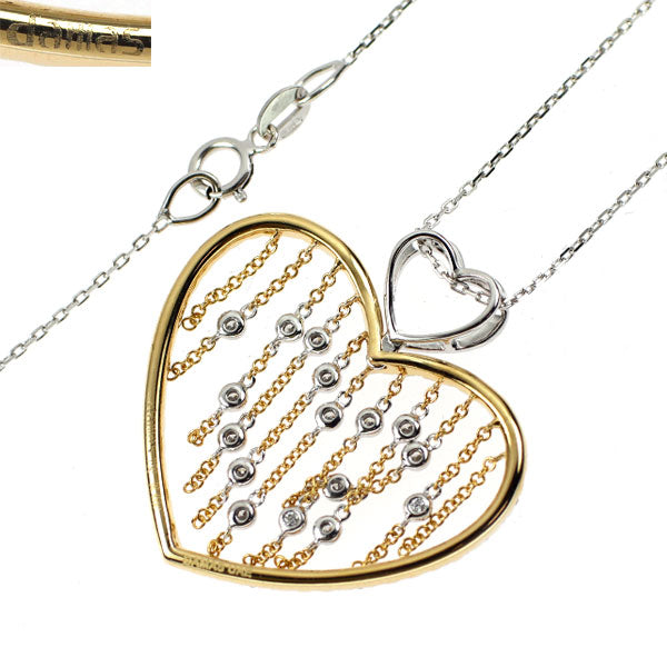DAMAS/ダマス K18YG/WG ダイヤモンド ペンダントネックレス 0.453ct ハート