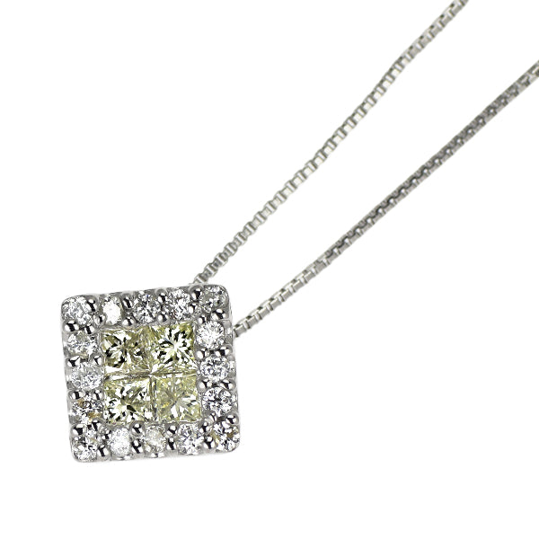 Pt900/ Pt850 ダイヤモンド ペンダントネックレス 0.36ct