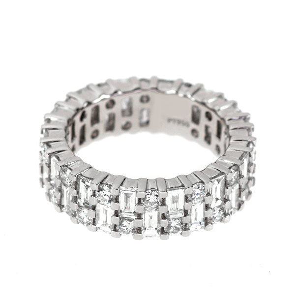 Pt950 ダイヤモンド リング 3.48ct フルエタニティ
