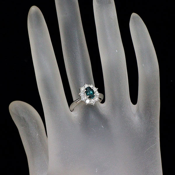 希少 Pt900 ブラジル産 アレキサンドライト ダイヤモンド リング 0.95ct D0.81ct