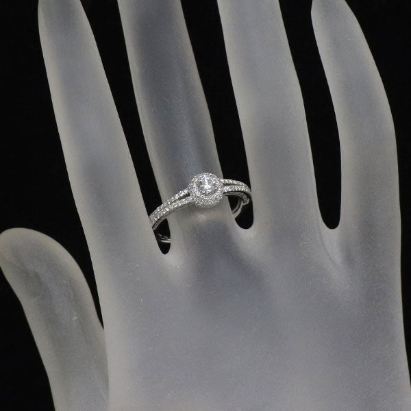 Pt950 ダイヤモンド リング 0.24ct D IF 3EX D0.65ct