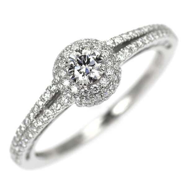 Pt950 ダイヤモンド リング 0.24ct D IF 3EX D0.65ct