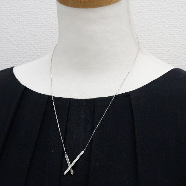 JUNKO KOSHINO K18WG ダイヤモンド ペンダントネックレス 0.20ct