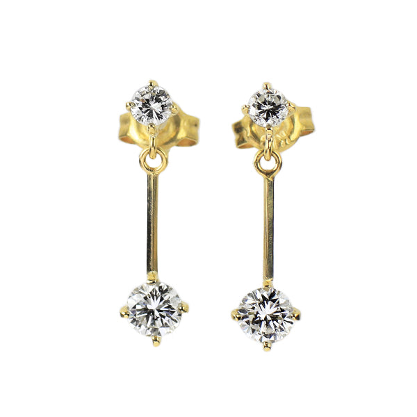 K18YG ダイヤモンド ピアス 0.50ct