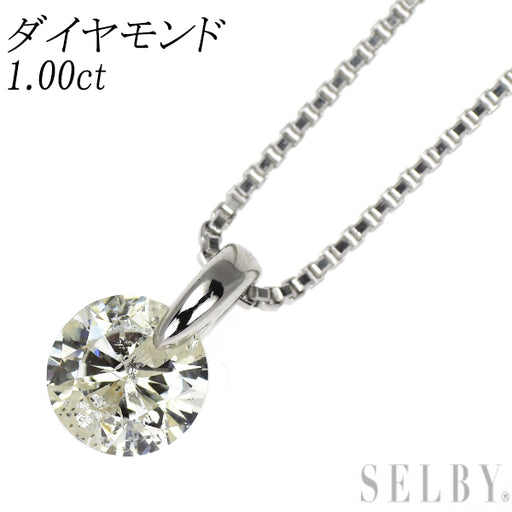 Pt900/ Pt850 ダイヤモンド ペンダントネックレス 1.00ct 1点 Pt900/ Pt850 ダイヤモンド ペンダントネックレス 1.00ct 1点