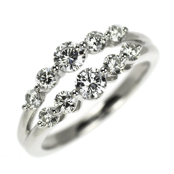 Pt950 ダイヤモンド リング 0.353ct D0.48ct