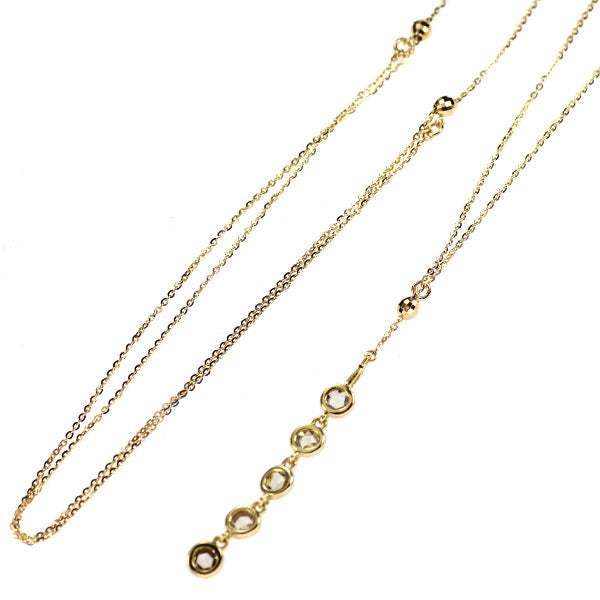 K18YG ローズカット ダイヤモンド ペンダントネックレス 0.40ct