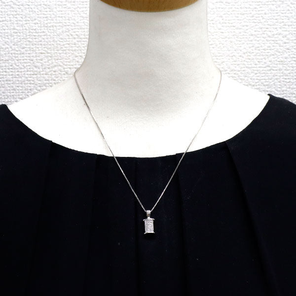 K18WG ルビー ダイヤモンド ペンダントネックレス 0.50ct D0.50ct リバーシブル ミステリーセッティング