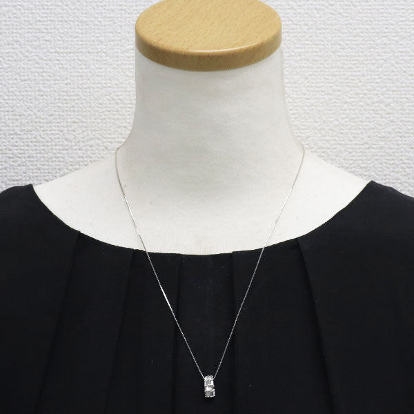 K18WG ダイヤモンド ペンダントネックレス 0.38ct