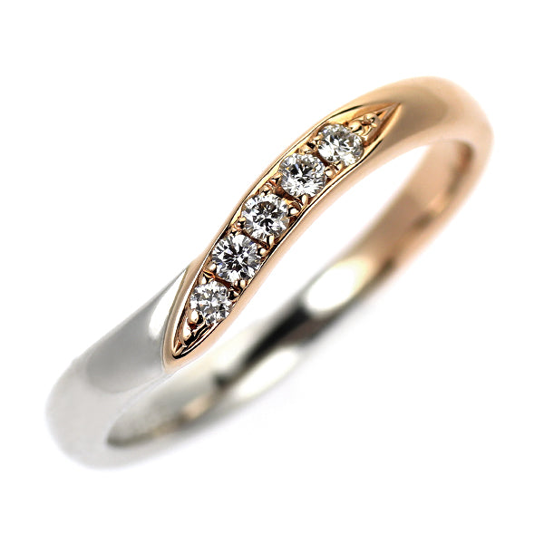 K18PG/ Pt950 ダイヤモンド リング 0.065ct