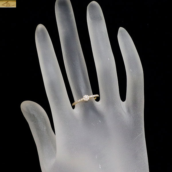 ベルシオラ K18YG ダイヤモンド リング 0.14ct