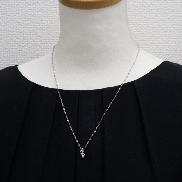 Pt999/ Pt850 ダイヤモンド ペンダントネックレス 0.20ct