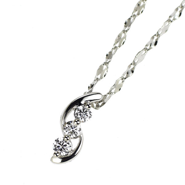 Pt999/ Pt850 ダイヤモンド ペンダントネックレス 0.20ct