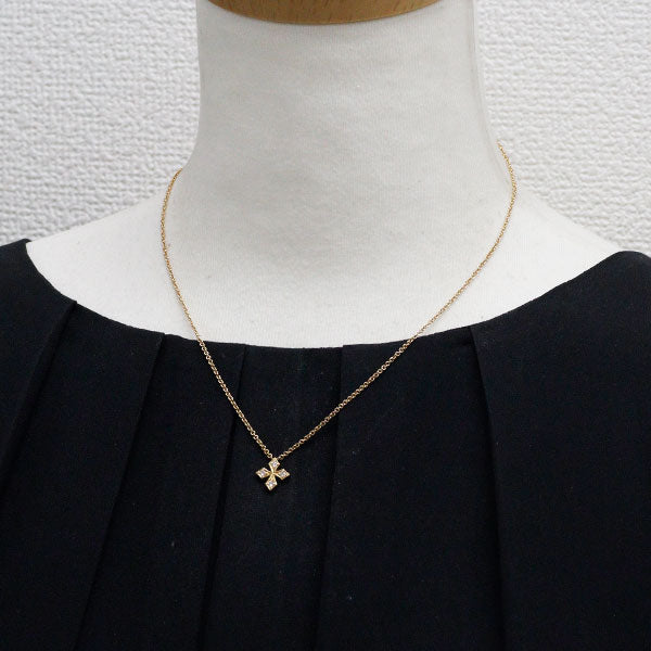 ローリーロドキン K18YG ダイヤモンド ペンダントネックレス クロス
