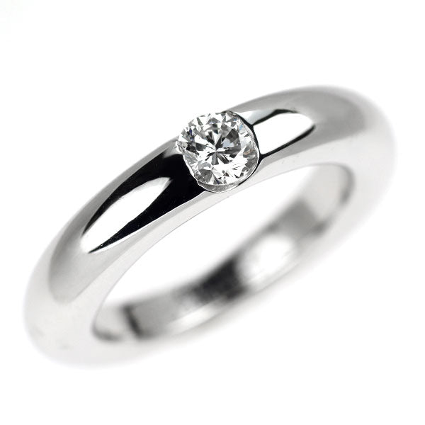 カルティエ K18WG ダイヤモンド リング 0.25ct エリプス 49号