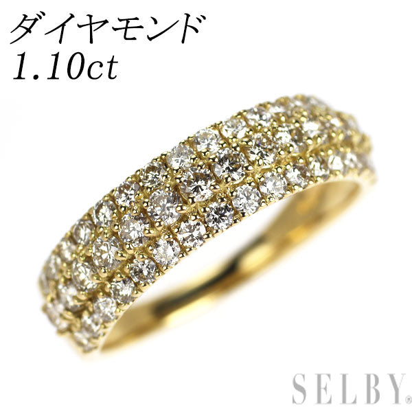 K18YG ダイヤモンド リング 1.10ct