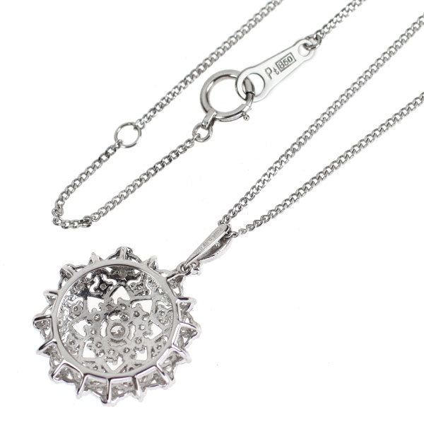 Pt950/ Pt850 ダイヤモンド ペンダントネックレス 0.06ct D0.57ct