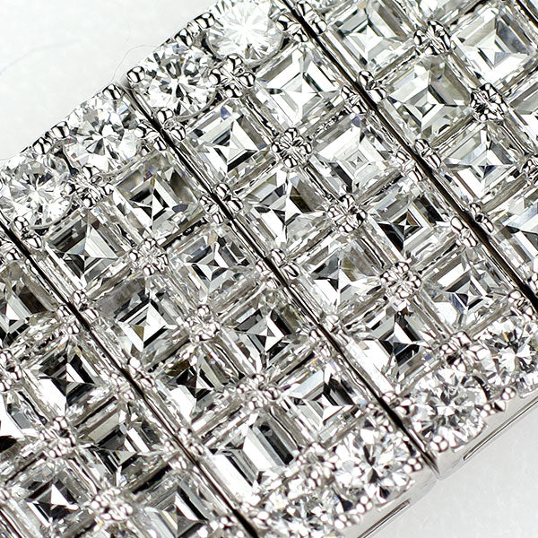 K18WG ダイヤモンド ブレスレット 14.71ct