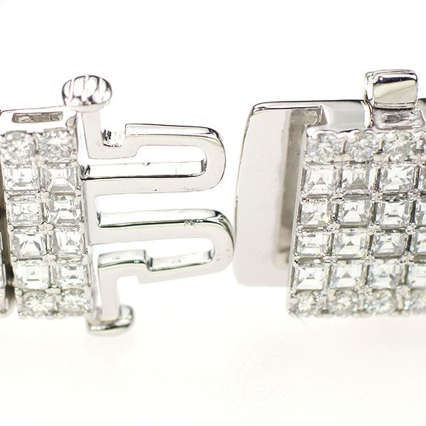 K18WG ダイヤモンド ブレスレット 14.71ct