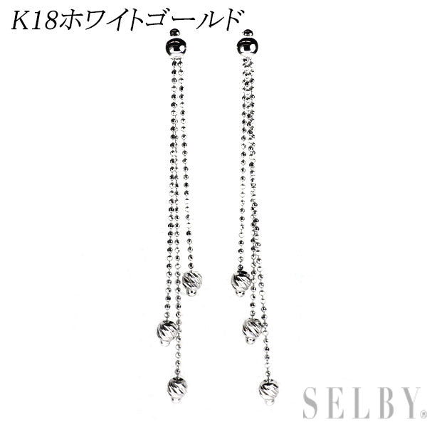 K18WG デザイン ピアス