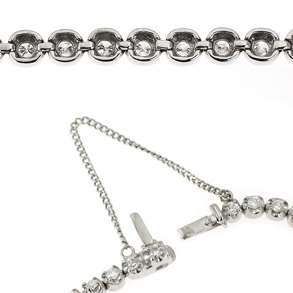 Pt850 ダイヤモンド テニス ブレスレット 2.00ct