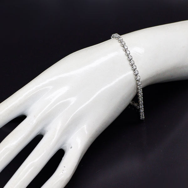Pt850 ダイヤモンド テニス ブレスレット 2.00ct