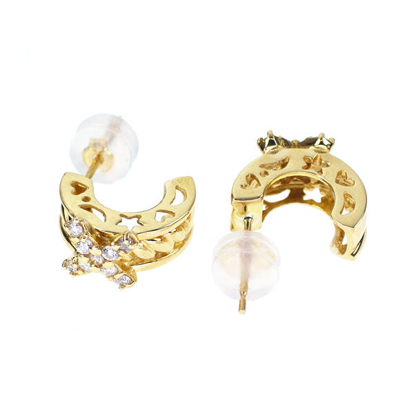 K18YG ダイヤモンド ピアス 0.18ct