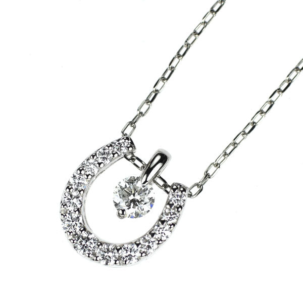 Pt900/ Pt850 ダイヤモンド ペンダントネックレス 0.172ct E SI2 G D0
