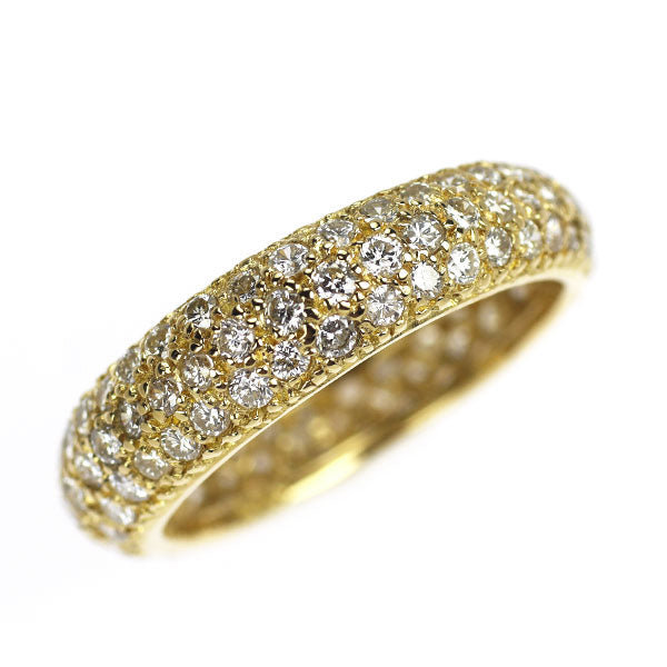 K18YG ダイヤモンド リング 1.10ct パヴェ フルエタニティ