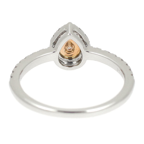 希少 Pt900/ K18PG 天然ピンク ダイヤモンド リング 0.038ct FOP VS2 PD0.04ct D0.22ct