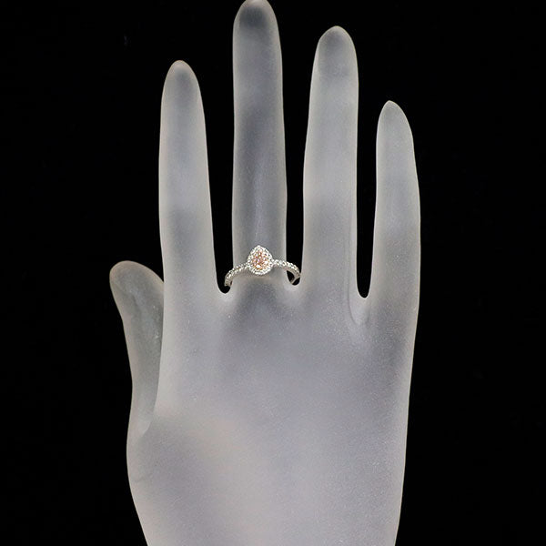 希少 Pt900/ K18PG 天然ピンク ダイヤモンド リング 0.038ct FOP VS2 PD0.04ct D0.22ct