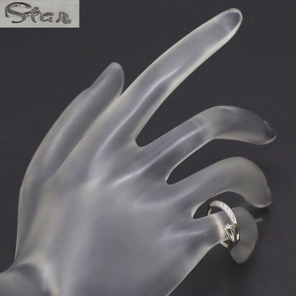 スタージュエリー K18WG ダイヤモンド リング 0.05ct ピンキー