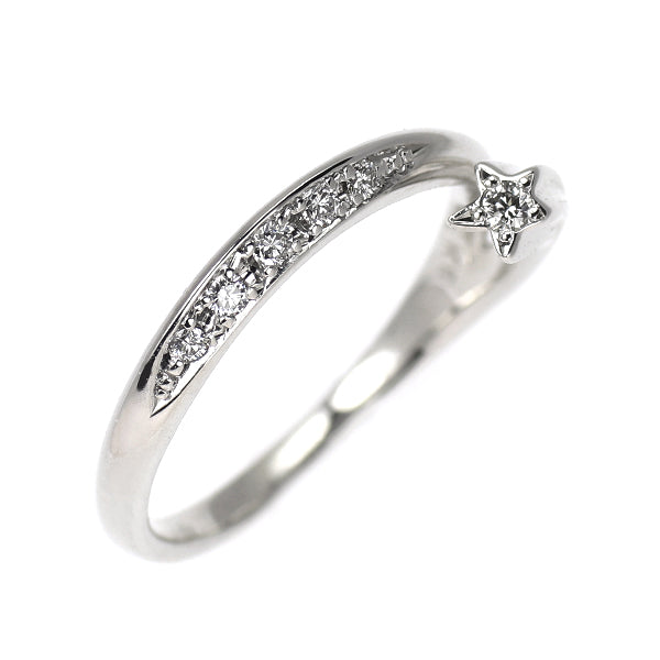スタージュエリー K18WG ダイヤモンド リング 0.05ct ピンキー