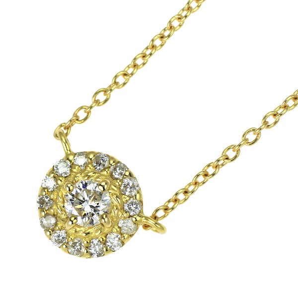 K18YG ダイヤモンド ペンダントネックレス 0.15ct
