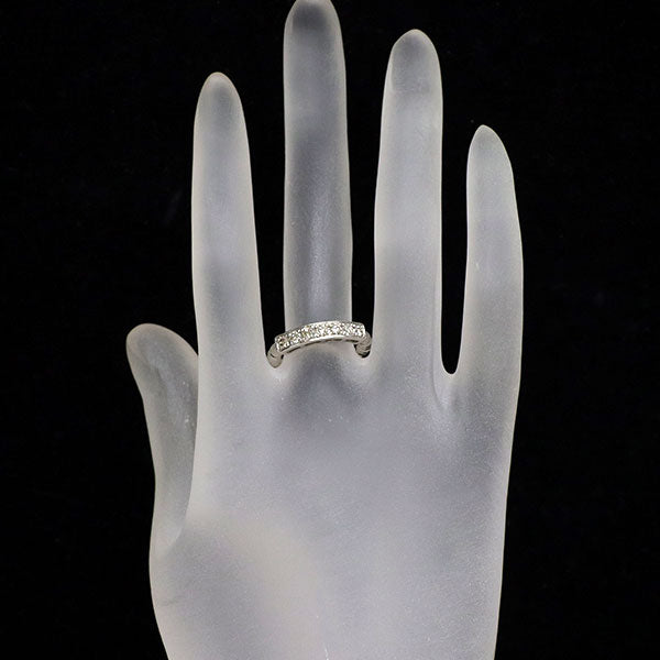 Pt950 ダイヤモンド リング 0.50ct 伸縮式 フリーサイズ