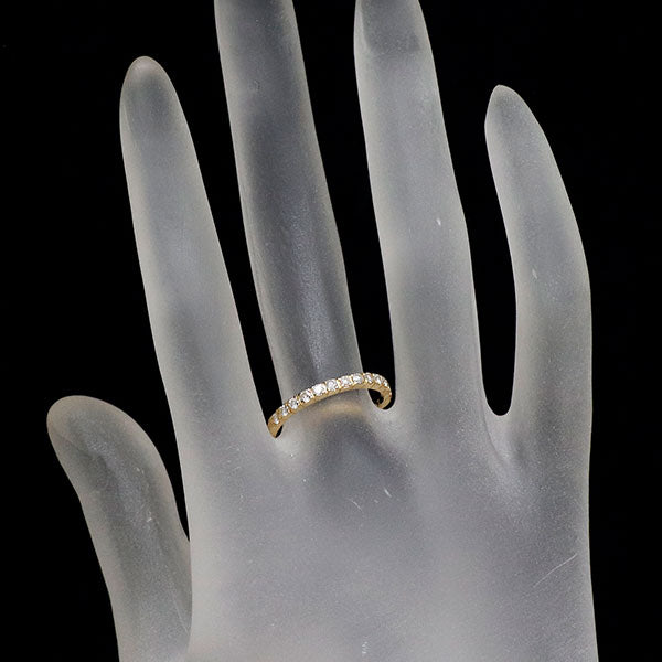 K18YG ダイヤモンド リング 0.27ct ハーフエタニティ