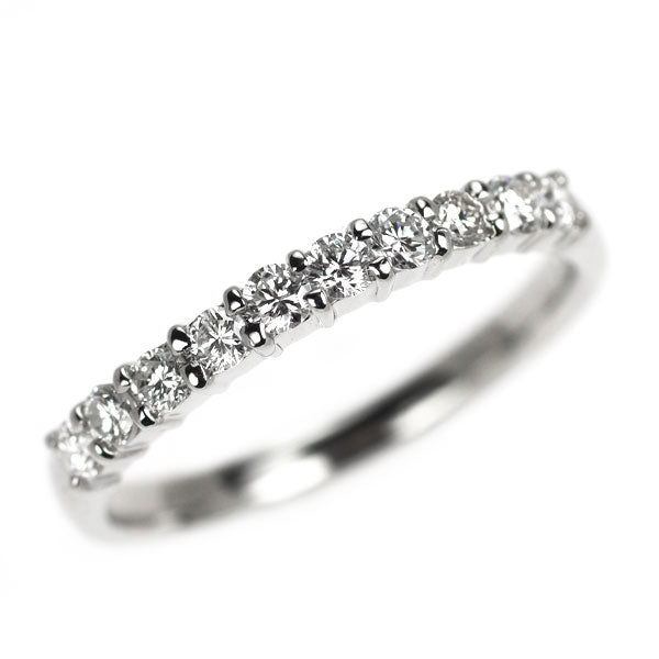Pt900 ダイヤモンド リング 0.30ct ハーフエタニティ