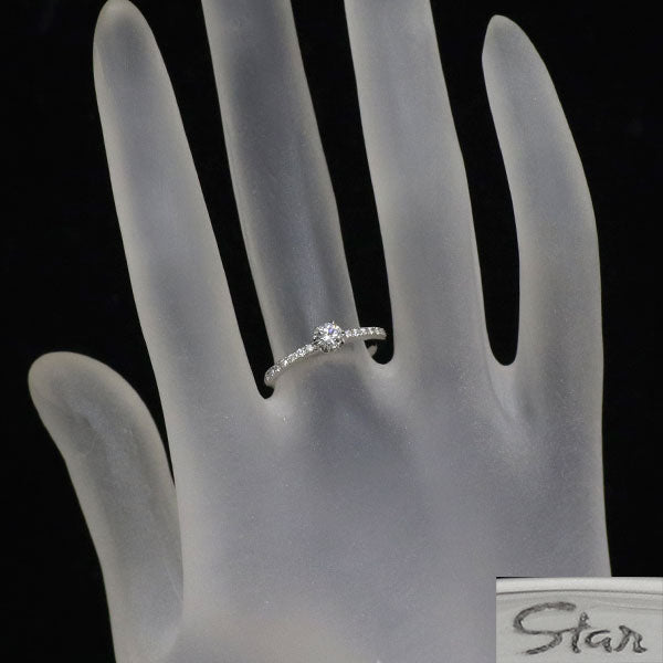 スタージュエリー Pt950 ダイヤモンド リング 0.202ct D0.08ct