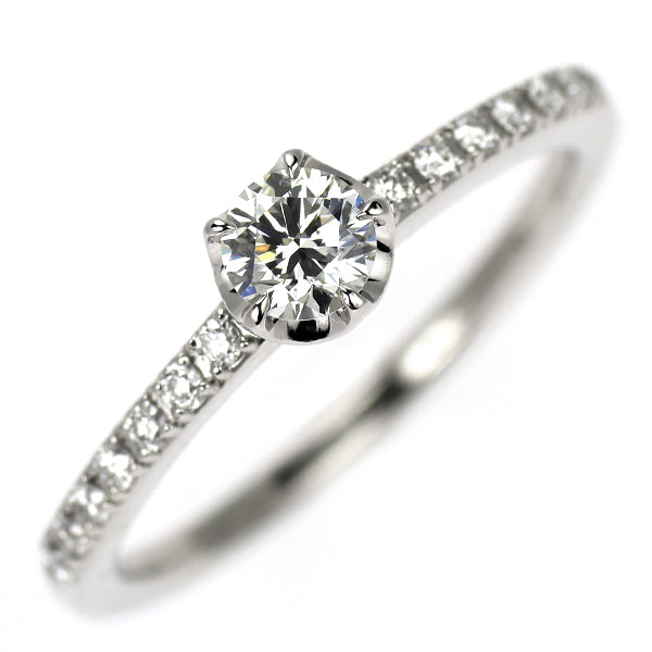 スタージュエリー Pt950 ダイヤモンド リング 0.202ct D0.08ct