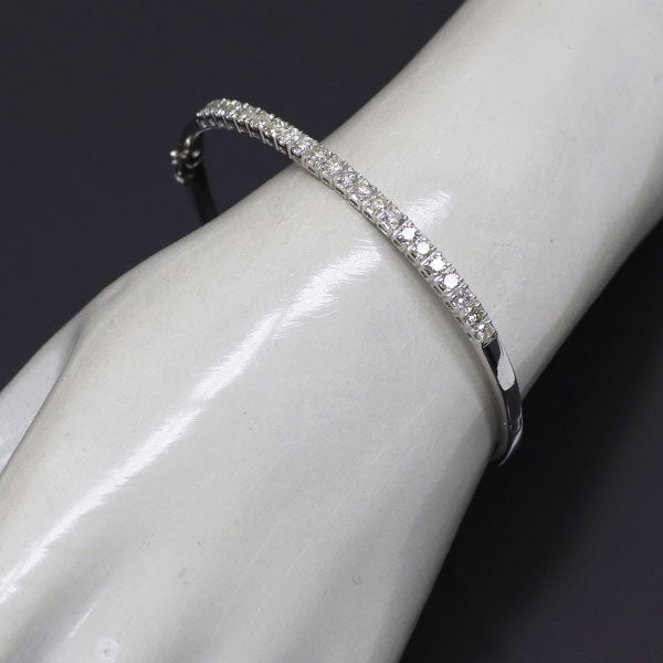 K18WG ダイヤモンド バングル 1.50ct